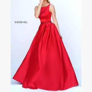 Sherri Hill red dress style 50502
